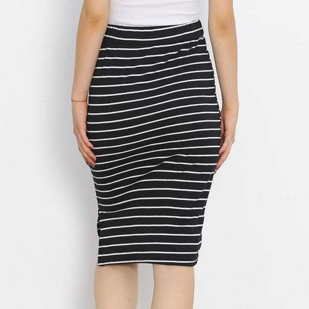 Mossimo Black and White Striped Women's Skirt XS